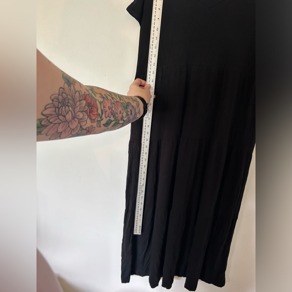Dotty Black Maxi Dress - Picture 6 of 8